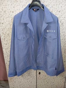 PAVV Men's Blue Work  jacket Shirt
