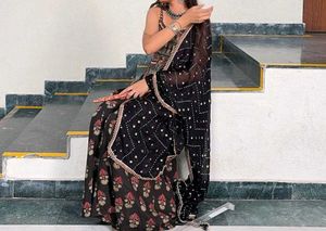 Elegant Black Kurta Set with Dupatta