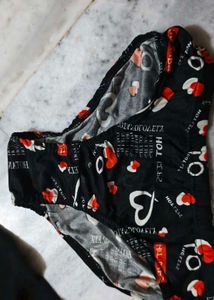 Cute Heart Print Briefs
