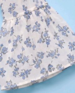 Floral Print Pleated Midi Dress