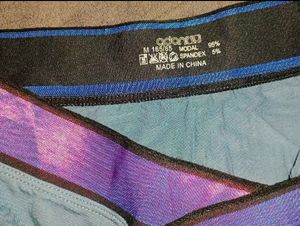 Men's Blue Briefs with Contrast Waistband