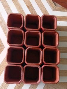 Set of 12 Terracotta Glasses