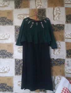 W Embroidered Woollen Kurti With Shrug