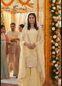 Elegant Pink Embellished garara Set