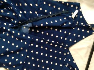 Blue Polka Dot Mini Dress