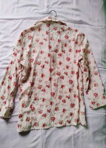 Floral Print Button-Up Shirt