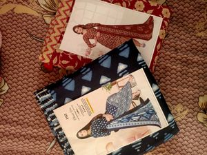 Stylish Blue Printed Kurta Set with Dupatta