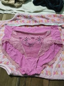 Embroidered Lace Trim Briefs