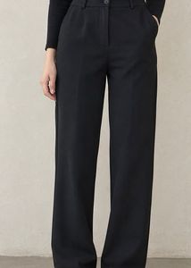Classic Black Wide-Leg Trousers