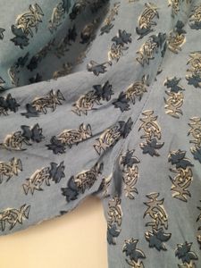 Blue Printed Kurta Set (Women's)