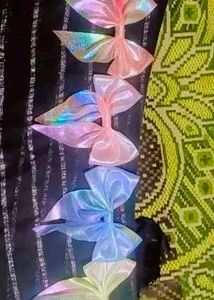 Sparkling Hair Bow Clips Set