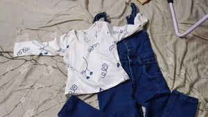 Cute Denim Overalls Dungaree