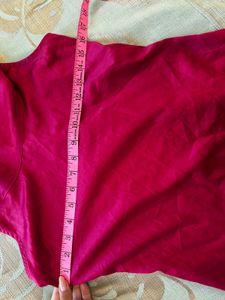 Sleek Fuchsia Sleeveless Cowl Neck Top