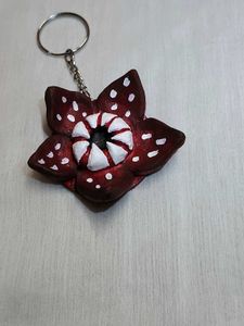 Stranger Flower Handmade Keychain
