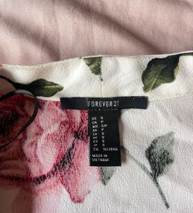 Floral Print V-Neck Top