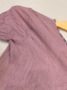 Ribbed Lettuce Hem Top