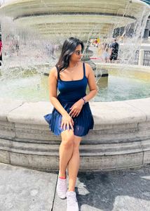 Elegant Navy Blue Mini Dress (frock)