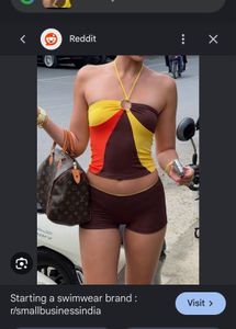Colorful Halter Bikini Top