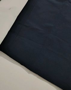 Navy Blue High-Waisted Wide Leg Trousers