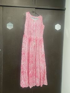 Elegant White long shrug  &amp; Pink Anarkali Kurta Se