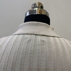 Collected Fitted Sexy White Top