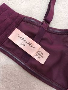 hunkemoller lace Bra - Burgundy