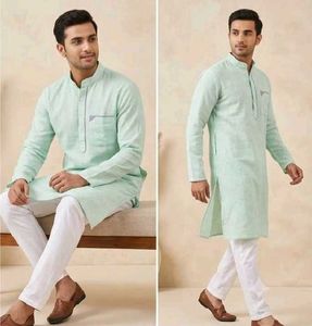 Men's Light Green Kurta Set
