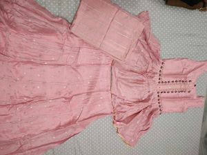Pink Kurta Set with Dupatta