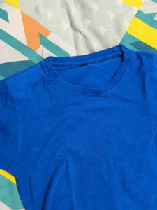 Blue Long Sleeve T-Shirt Casual Tee