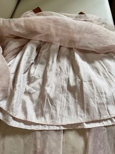 Elegant Beige Tulle Skirt