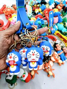 Pack Of 20, Cartoon Character Keychains, (New)