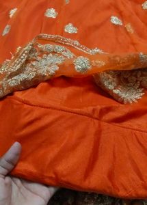 Orange Lehenga Choli Set