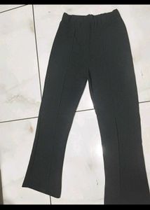 Textured Black &amp; Grey Palazzos Set