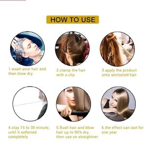 Hair Pure Straightener Cream Set of 4