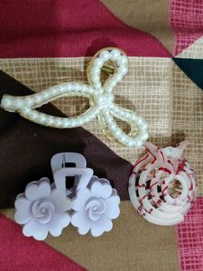 Set of 3 Trendy Hair Claw Clips