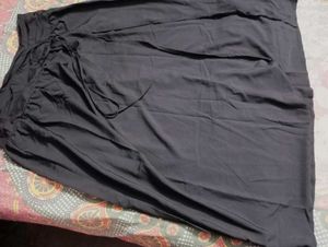 Solid Black Ethnic Skirt