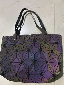 Unique Geometric Prism Tote Bag