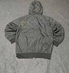 CSG METALLIC PATTERN WINDBREAKER JACKET