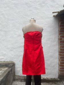 Stunning Red Strapless Dress
