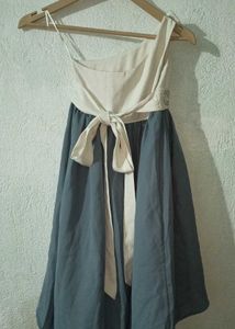 Cute Girls' Party Dress with one shoulder
