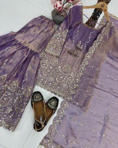 ‼️SALE IN THE PURPLE BEAUTIFUL KURTA SET