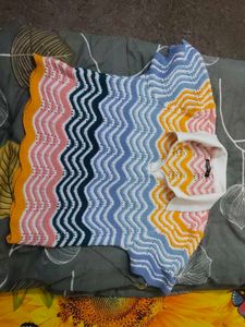 Colorful Chevron Knit Sweater