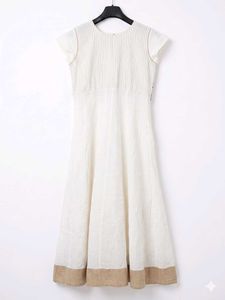 Elegant White Kurta with Embellished Border