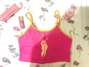 pink cute bikini top