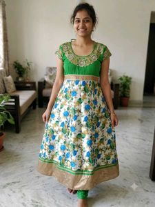 Beautiful Floral anarkali suit
