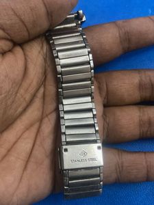 Classic Silver Square Watch