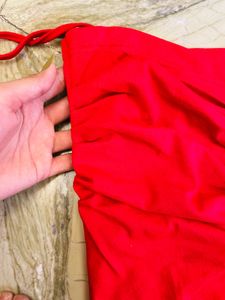 Ruched Red Spaghetti Strap Top