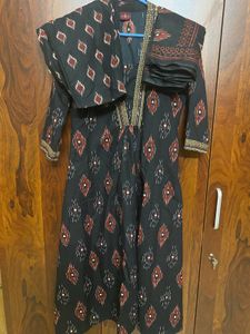Black Kurta Set with Dupatta - 3 piece