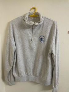 Grey Turtle Neck Sweatshirt