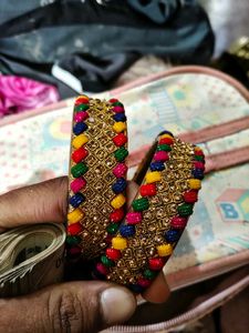 Embellished Multicolored Bangles